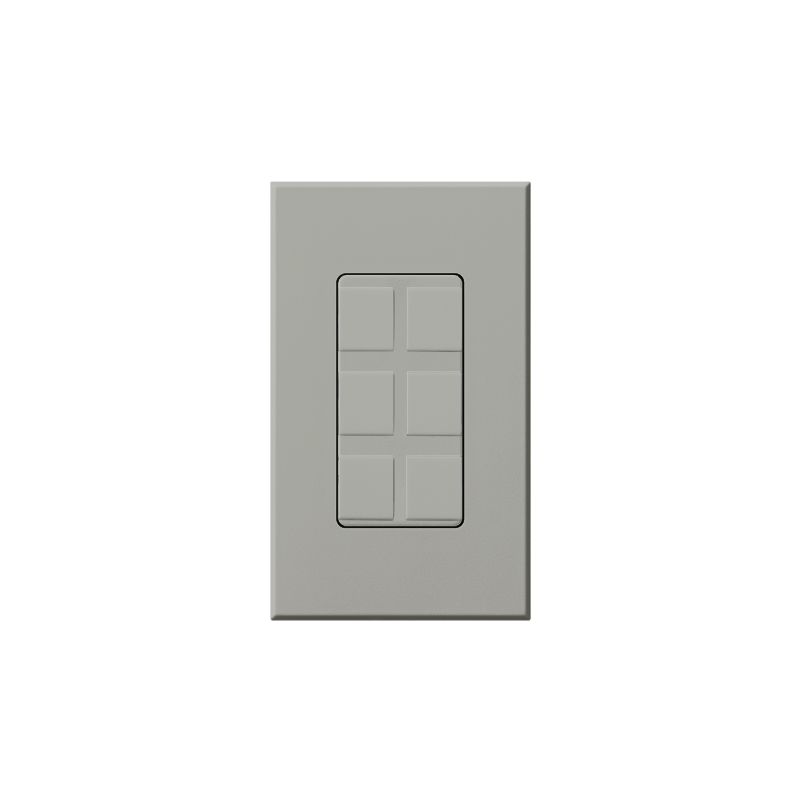 Lutron NT-6PF-GR Gray Nova T 6 Port Blank Insert for Architectural ...