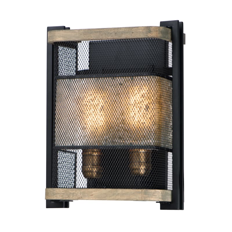 Maxim 27562BKBWAB Black / Barn Wood / Antique Brass Boundry