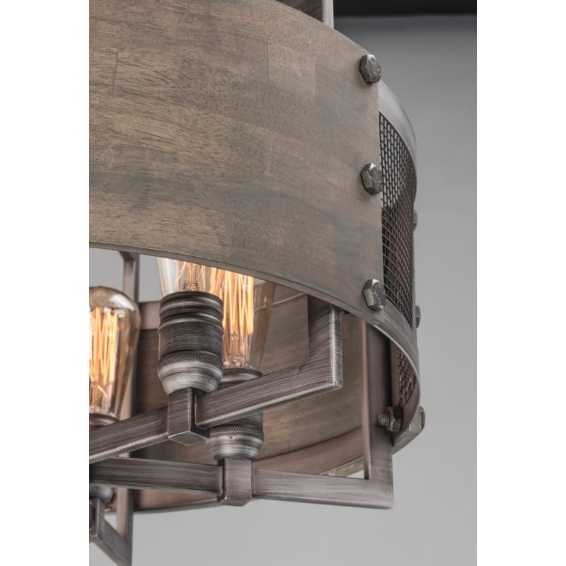 Maxim 25265BWWZ Barn Wood / Weathered Zinc Outland 6 Light
