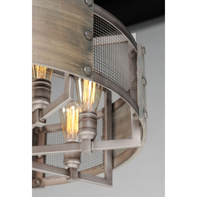 珍しい Barn 25266BWWZ Maxim Wood Light 8 Outland Zinc Weathered / ウェア