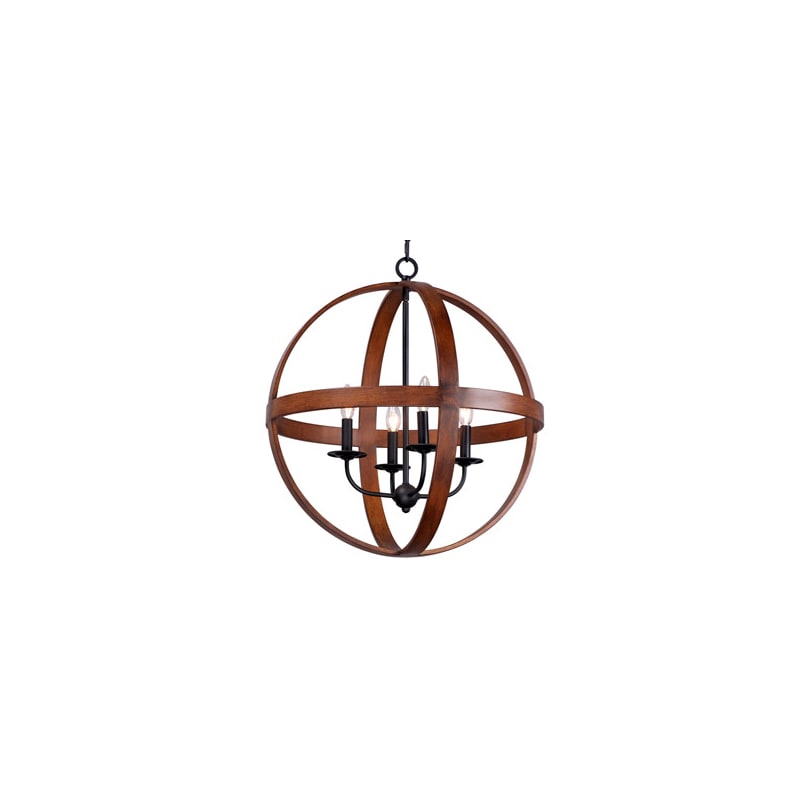 Maxim 27574BWBK Barn Wood / Black Compass 4 Light 23