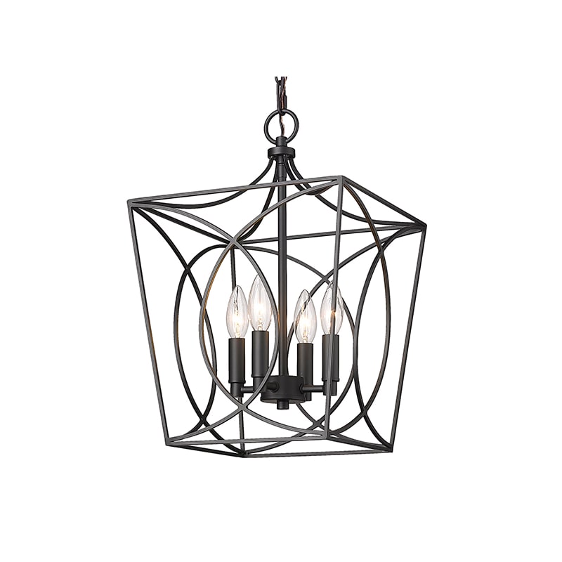 Millennium Lighting 4001-MB Matte Black Tracy 4 Light 12