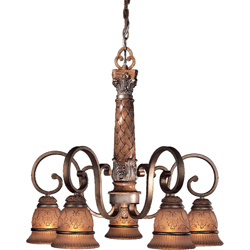 Minka Lavery 1365-196C Tuscan Patina 5 Light Down Lighting Chandelier from  the Treville Collection - LightingDirect.com