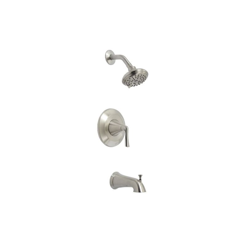 Mirabelle MIRPR8030GBN Brushed Nickel Tub and Shower Trim Package 