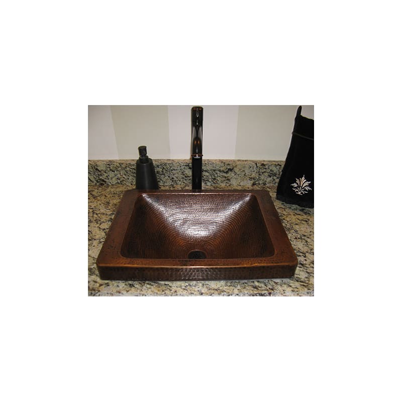 Miseno Mno013nv An Antique Artisan 20 Rectangular Copper Drop In Bathroom Sink Faucetdirect Com - Miseno Artisan 20 Rectangular Copper Drop In Bathroom Sink