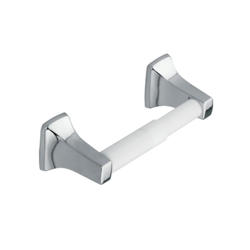 Moen 2080CH Chrome Double Post Toilet Paper Holder from the Donner  Contemporary Collection