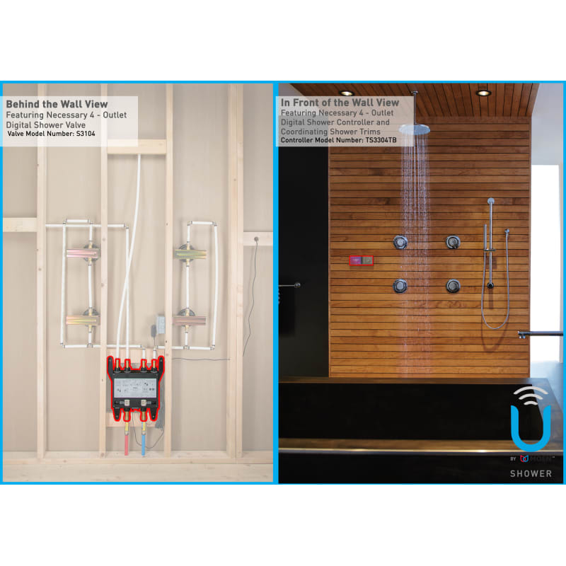 Pらんま1/2VIA Moen Smart Shower Digital Shower Backup Battery Kit with 6 D