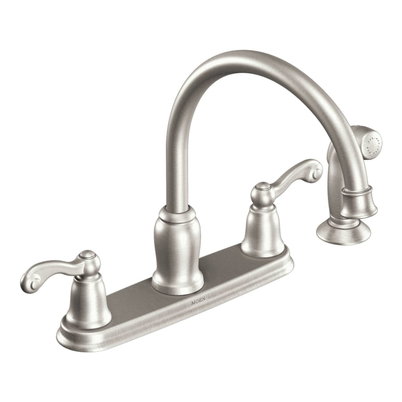 Moen CA87004 Chrome Traditional High-Arc Kitchen Faucet with ...