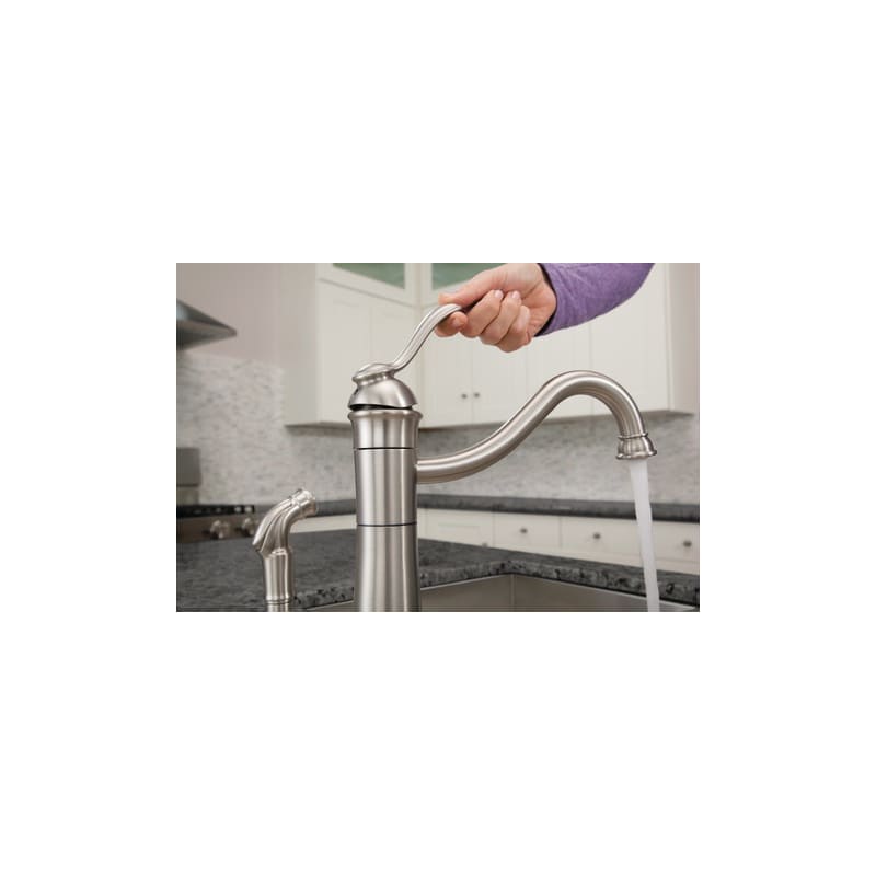Moen 87427MSRS Spot Resist Stainless Microban Walden Single ...