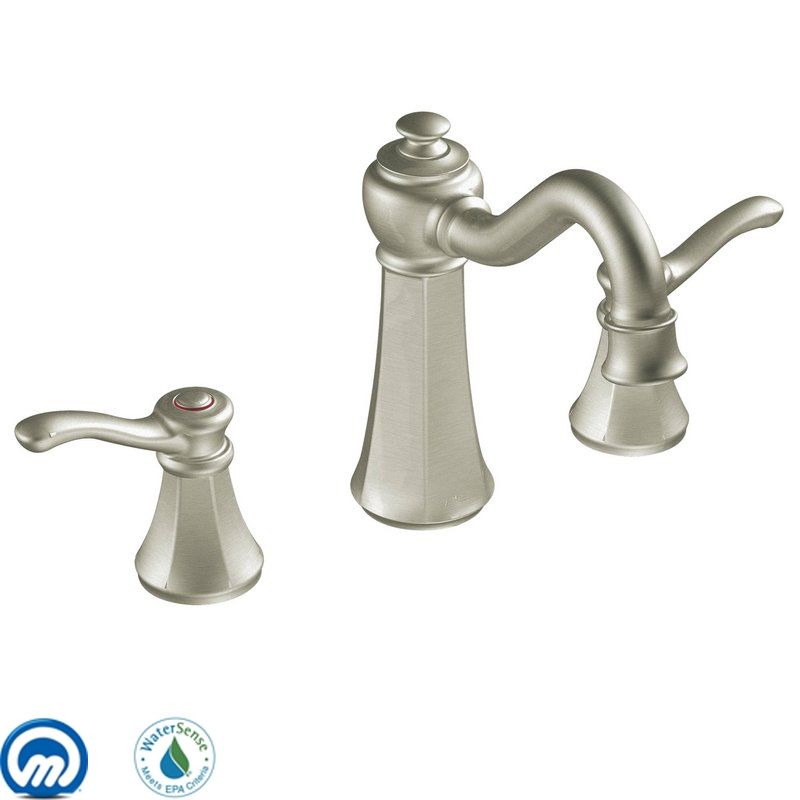 Moen T6305bn Brushed Nickel Double Handle Widespread Bathroom