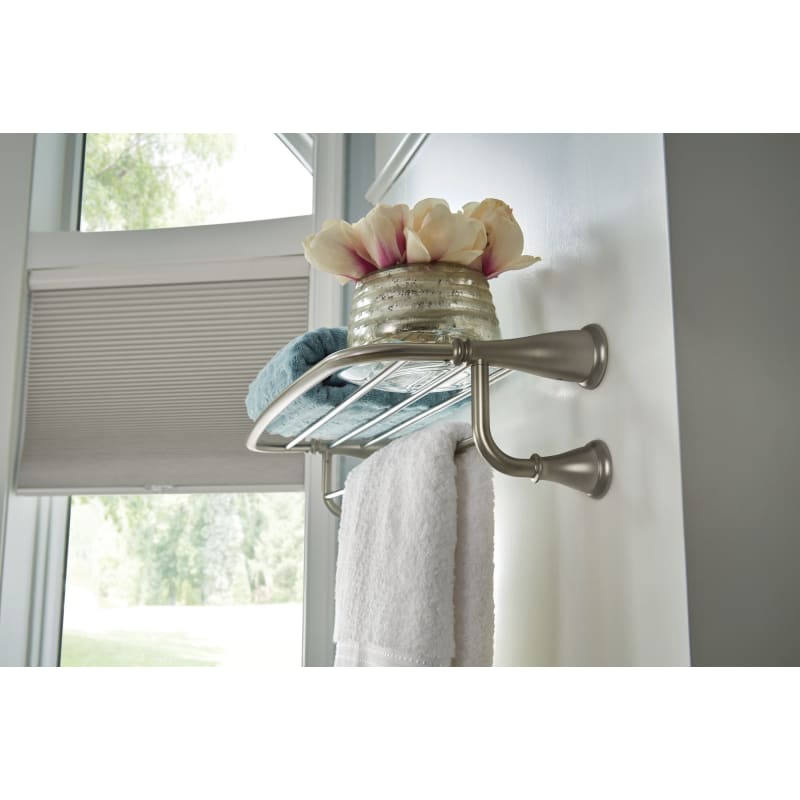Moen Y2694BN Brushed Nickel Banbury 24 Zinc Towel Rack FaucetDirect