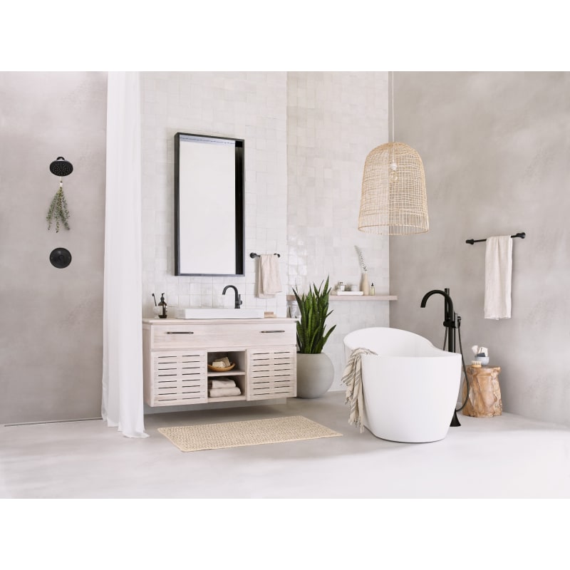 Moen YB0224BN Brushed Nickel Doux 24 Wall Mounted Towel Bar FaucetDirect