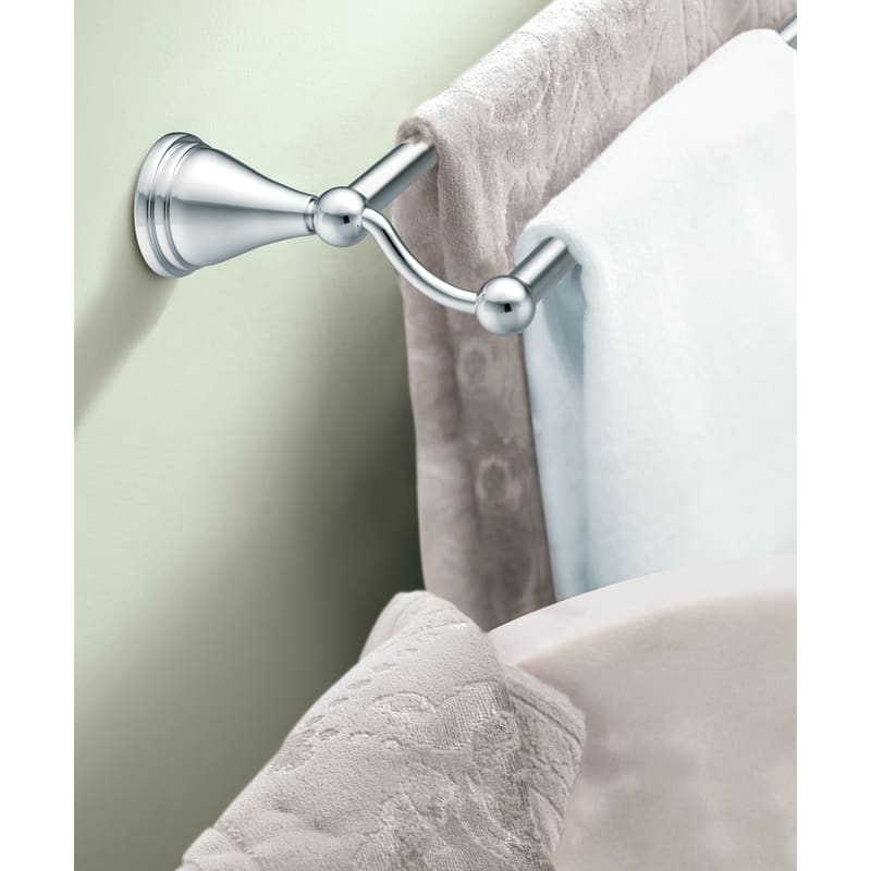 Details about   MOEN Preston Double Robe Hook in Chrome DN8403CH 