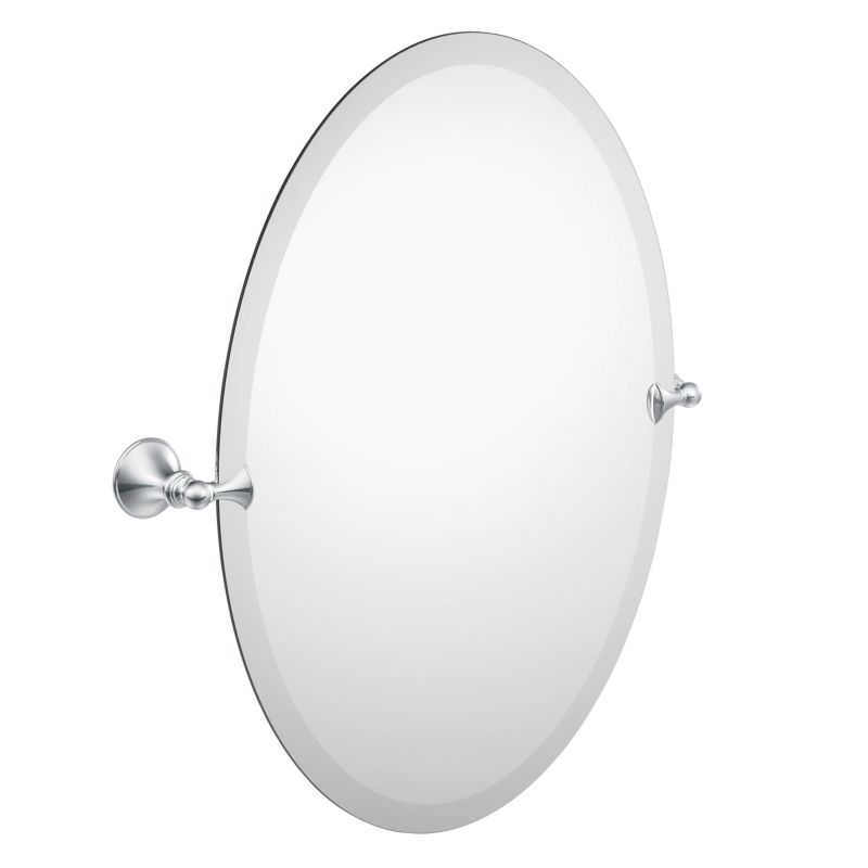 Moen Csidn2692bn Brushed Nickel 26 Tall Tilting Oval Mirror From Moen Csidn2692bn Brushed Nickel 26 Tall Tilting Oval Mirror From The Glenshire Collection Faucetdirect