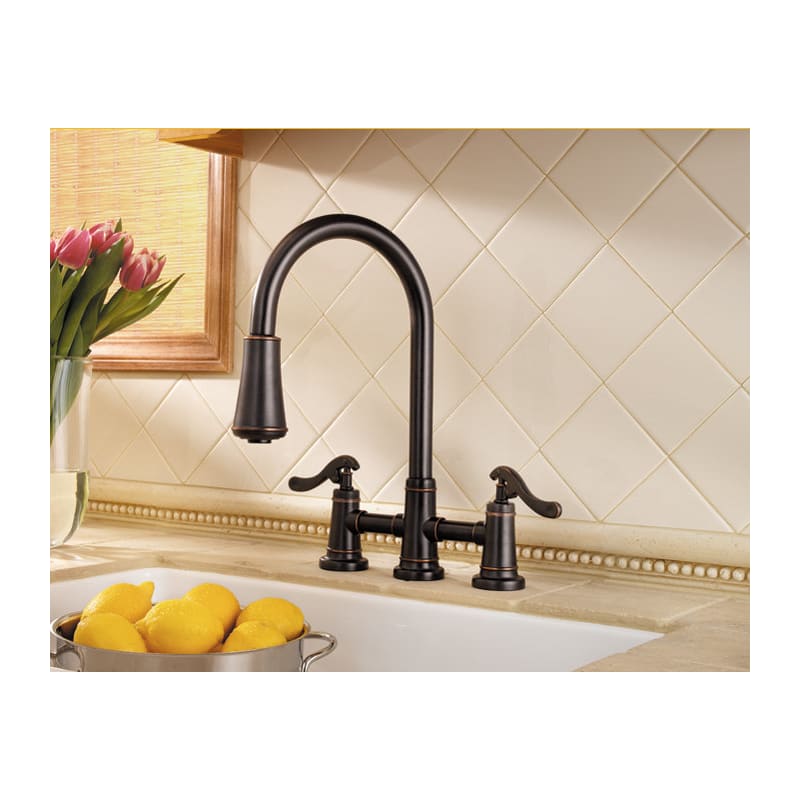 Pfister LG531-YPY Tuscan Bronze Ashfield 2-Handle, Pull-Down ...