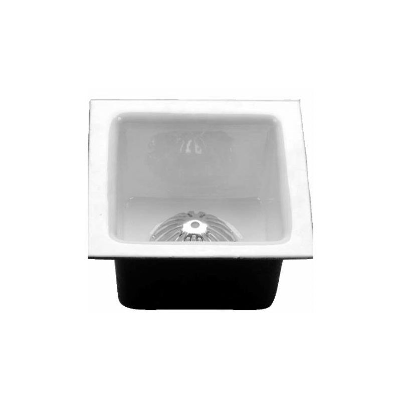 Proflo Pfads White Aluminum Dome Strainer For Floor Sink Faucet Com