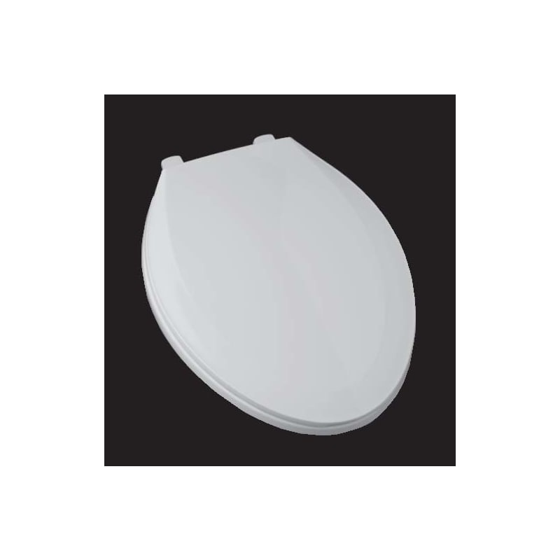 Rocky Projection Elongated Closed Front Toilet Seat in White TSW-E