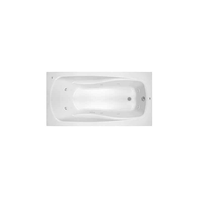 Proflo Pfwplusa7236wh White 72 X 36 Whirlpool Bathtub With 8 Proflo Pfwplusa7236wh White 72 X 36 Whirlpool Bathtub With 8 Hydro Jets And Easycare Acrylic Drop In Or Alcove Installation Faucet Com