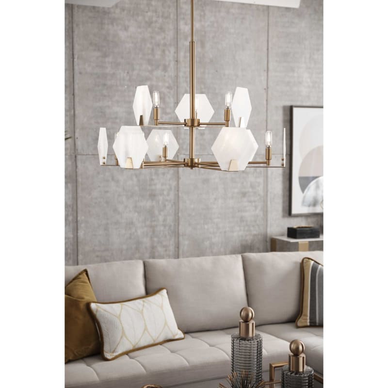 Progress Lighting P400217-109 Brushed Bronze Rae 9 Light 31