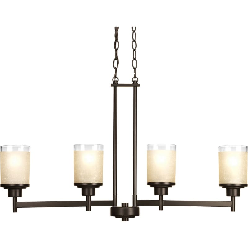 Progress Lighting P4619 20 Antique Bronze Alexa 4 Light 34 Wide Chandelier Lightingdirect Com Progress Lighting P4619 20 Antique, Alexa Collection 5 Light Brushed Nickel Chandelier With Dual Glass Shades