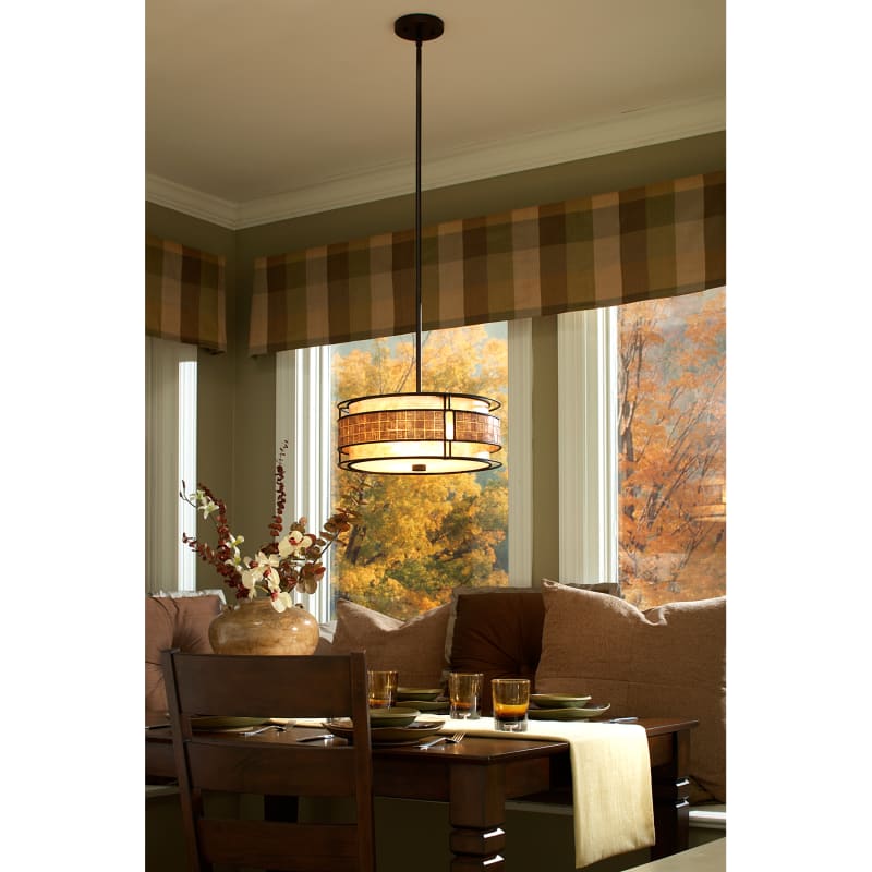 Quoizel MCLG337RC Renaissance Copper Laguna 3 Light 37