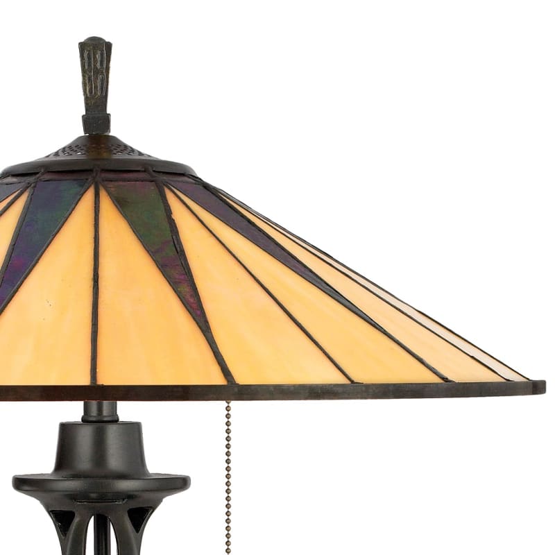 Quoizel Tf6668vb Vintage Bronze Gotham 2 Light 25 Tall Table Lamp With Tiffany Glass Shade Faucetdirect Com Quoizel Tf6668vb Vintage Bronze Gotham, Quoizel Gotham Floor Lamp