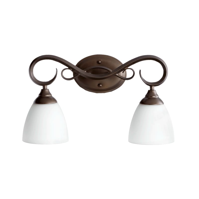 Quorum Powell 2 Light Vanity in Classic Nickel 5108 2 64