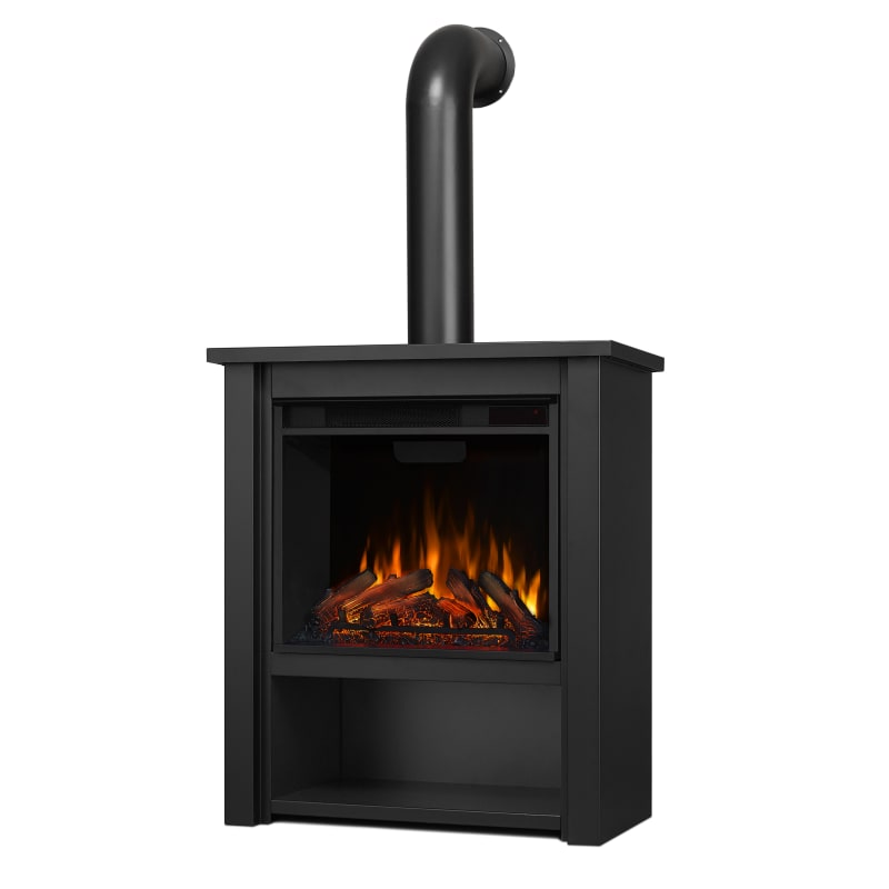 Hollis 4780 BTU 32 Inch Wide Free Standing Electric Fireplace with LED  Display
