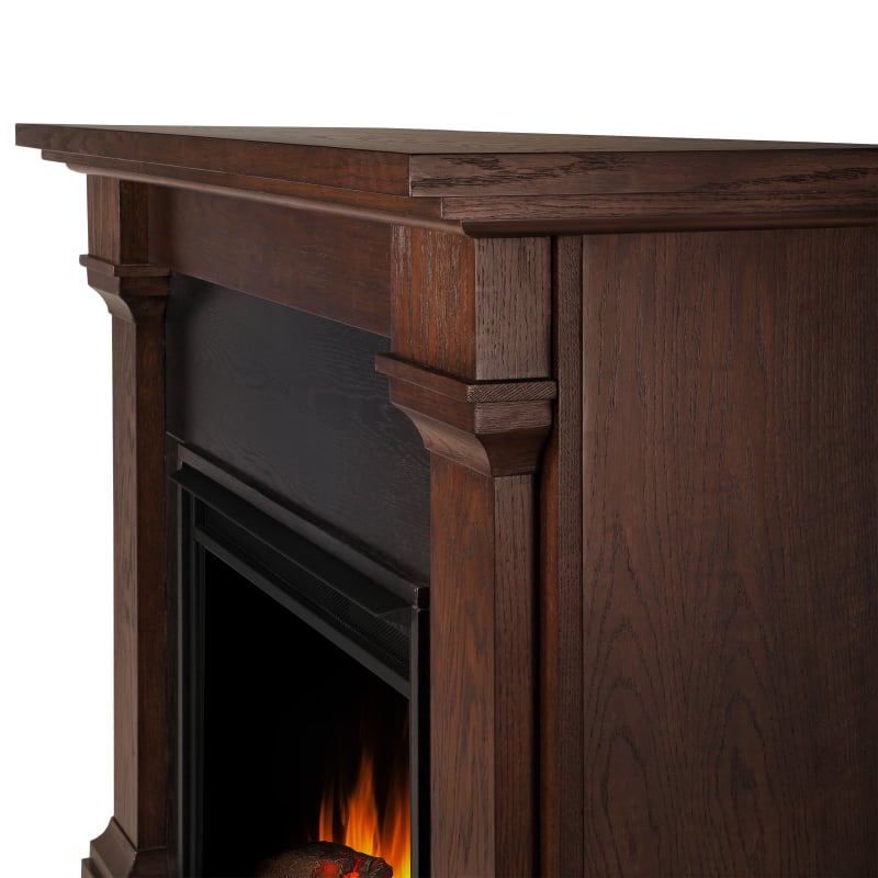 Real Flame Crawford 47 in. Slim-Line Electric Fireplace in Chestnut Oak  8020E-CO - The Home Depot