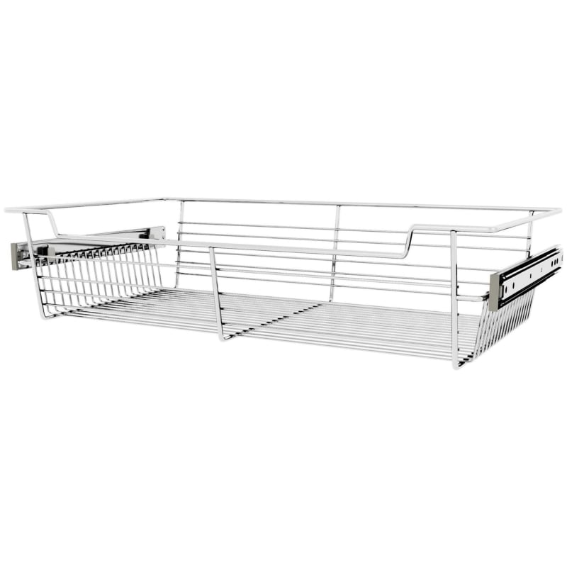 14 Inch Deep Closet or Kitchen Cabinet Heavy-Gauge Wire Baskets w/  Full-Extension Slides by Rev-A-Shelf