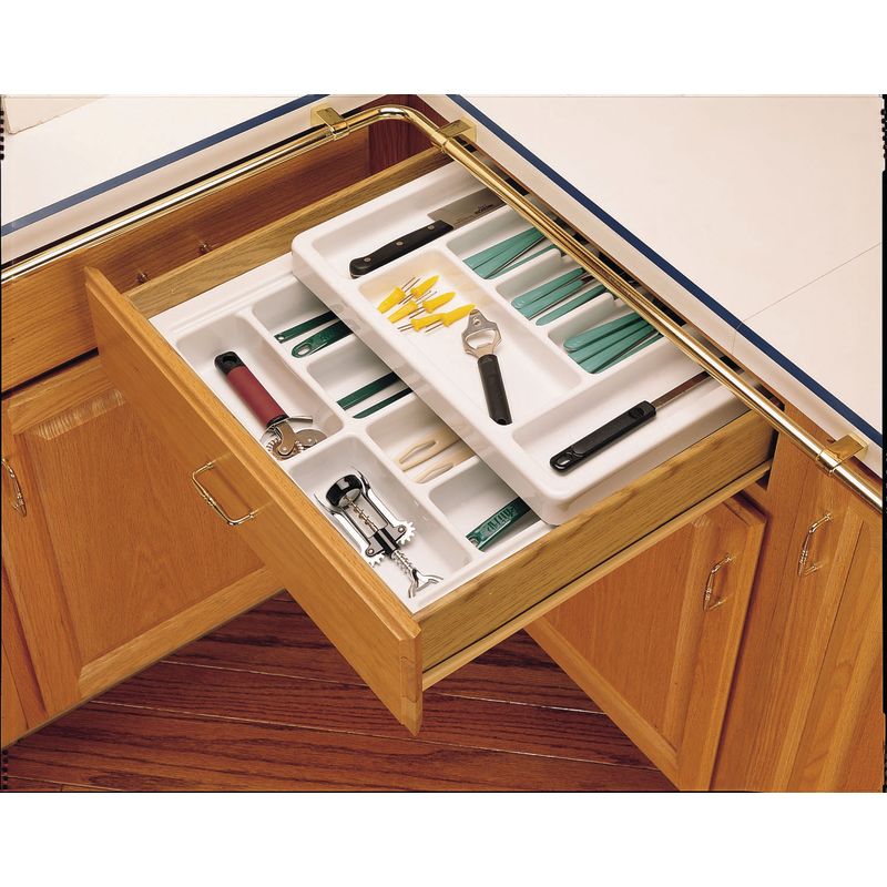 Deep kitchen drawer. how to organize? for utensils, measuring cups, et