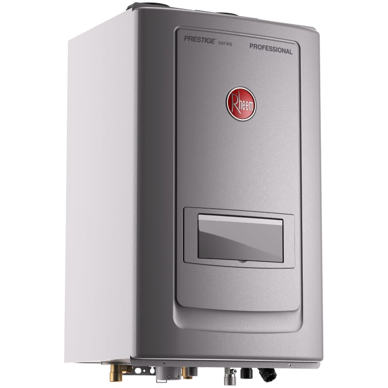 Rheem RTGH-RH11DVLN Stainless Steel Prestige 11 GPM 199000 BTU 120 Volt  Natural Gas Whole House Tankless Water Heater with Built-In Recirculation  Pump - VentingDirect.com