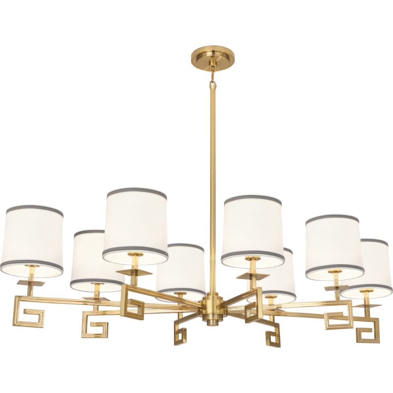 Robert Abbey S444 Polished Nickel Mykonos 8 Light 45