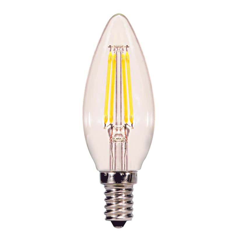ライト・照明器具 ASK Luminous Light Series Satco Lighting S29866 N/A Single 4 Watt Clear Dimmable C11