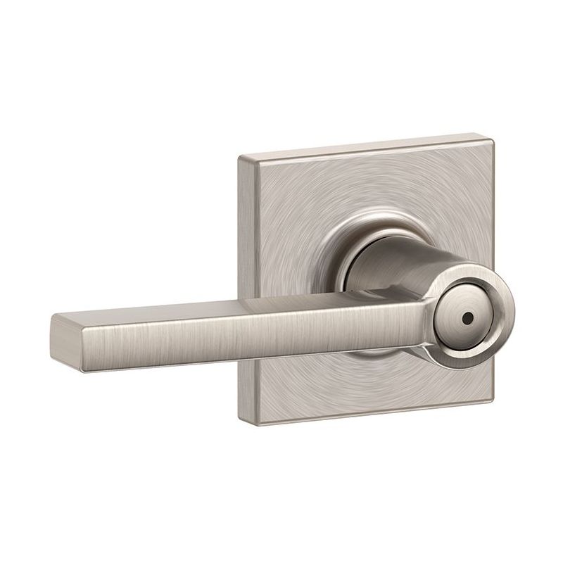 Schlage Latitude Satin Chrome Privacy Bed/Bath Door Handle F40 LAT