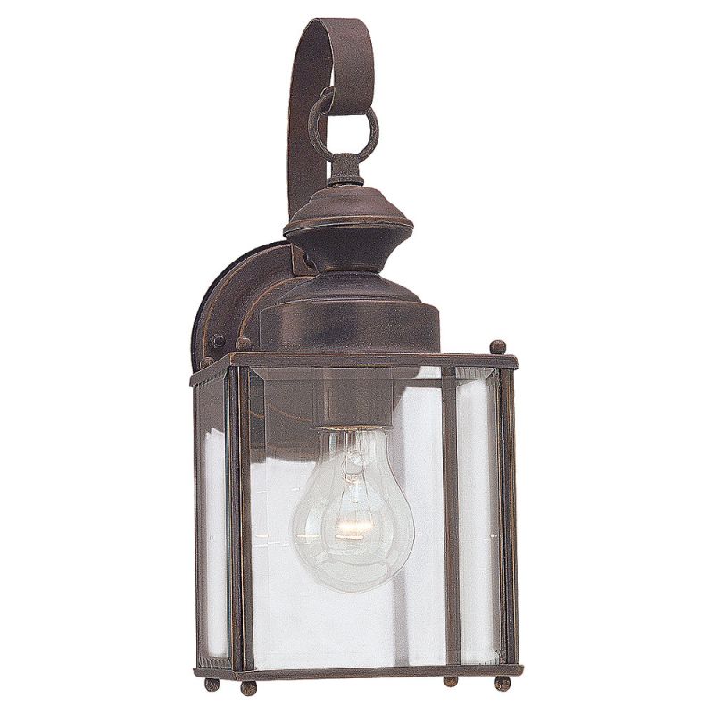 Sea Gull Lighting 8457 12 Black Flat Glass Brass Lantern 1 Light Sea Gull Lighting 8457 12 Black Flat Glass Brass Lantern 1 Light Outdoor Wall Sconce Faucet Com