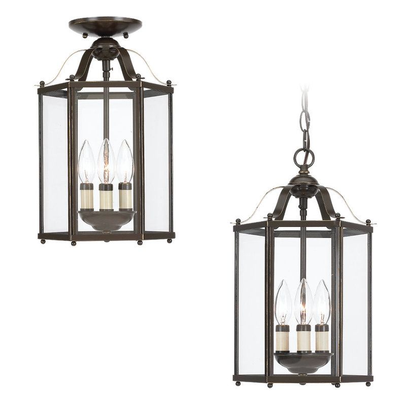 sea gull lighting 5231 786 oxford pewter bretton 3 light lantern
