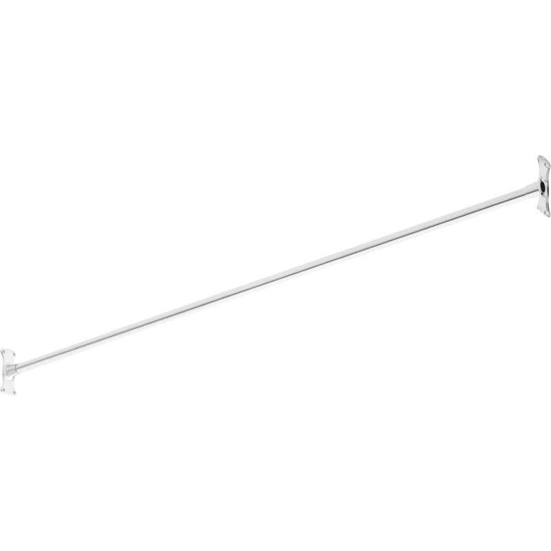 Straight Brass Shower Rod, 60 Straight Solid Brass Shower Curtain Rod