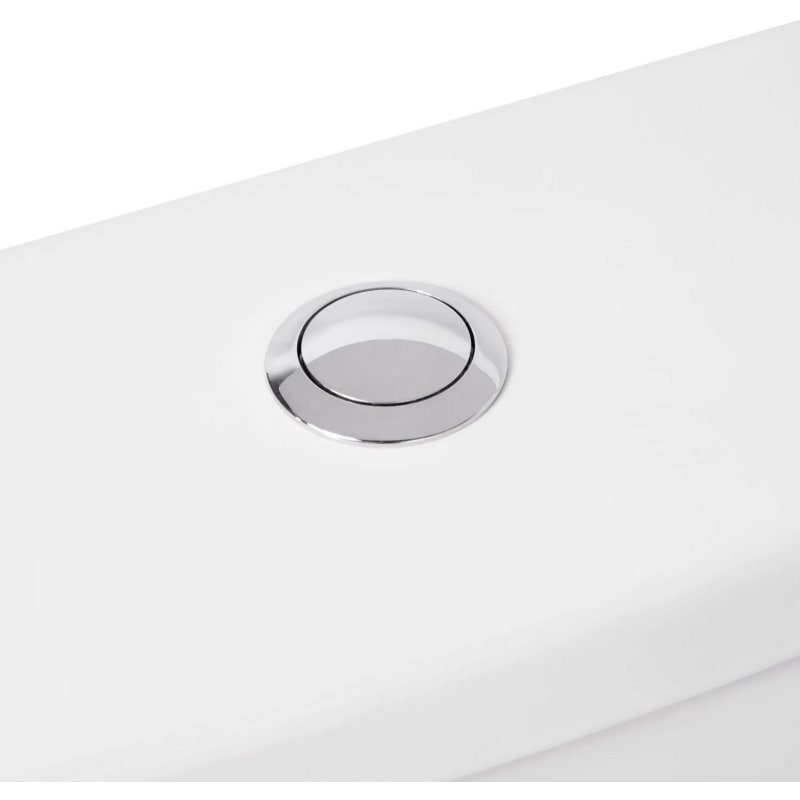 Signature Hardware Milazzo Toilet Tank Only – 1.28 GPF, White Porcelain, For Elongated Bowls, Floor Mount