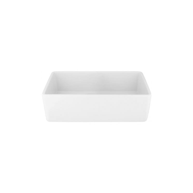 Signature Hardware 393675 White Reinhard 30 Farmhouse Single Basin Fireclay Kitchen Sink Faucet Com Signature Hardware 393675 White, 33 Reinhard Double Bowl Fireclay Farmhouse Sink