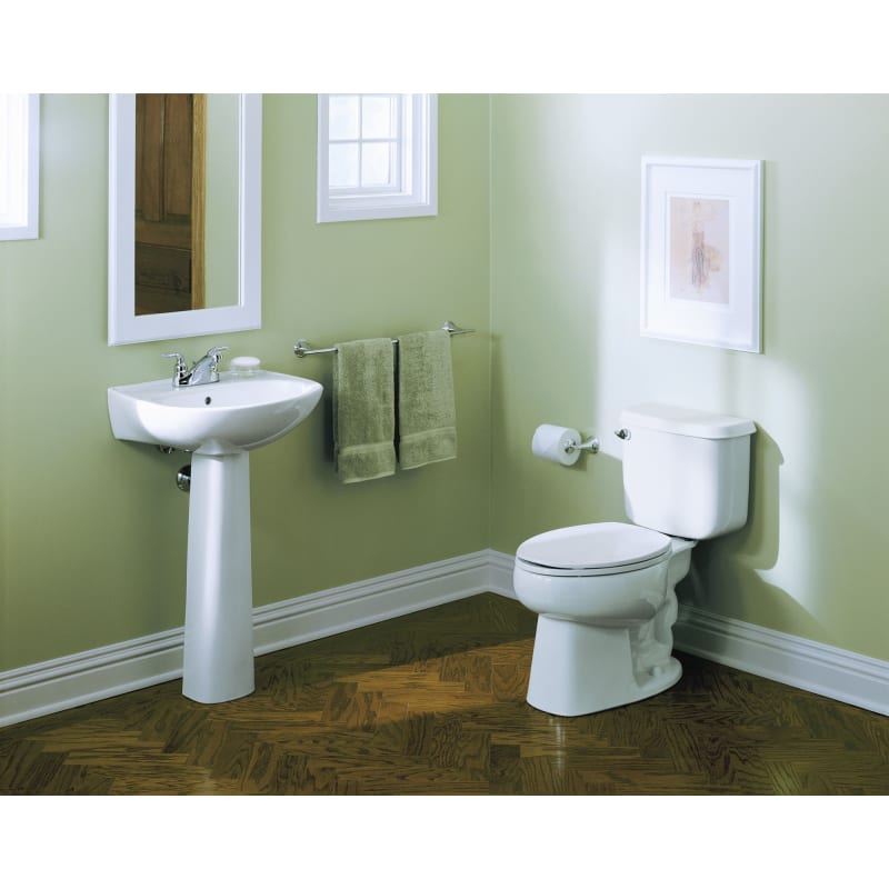 White STERLING 4020150 Windham 12Inch Roughin Round Front Toilet