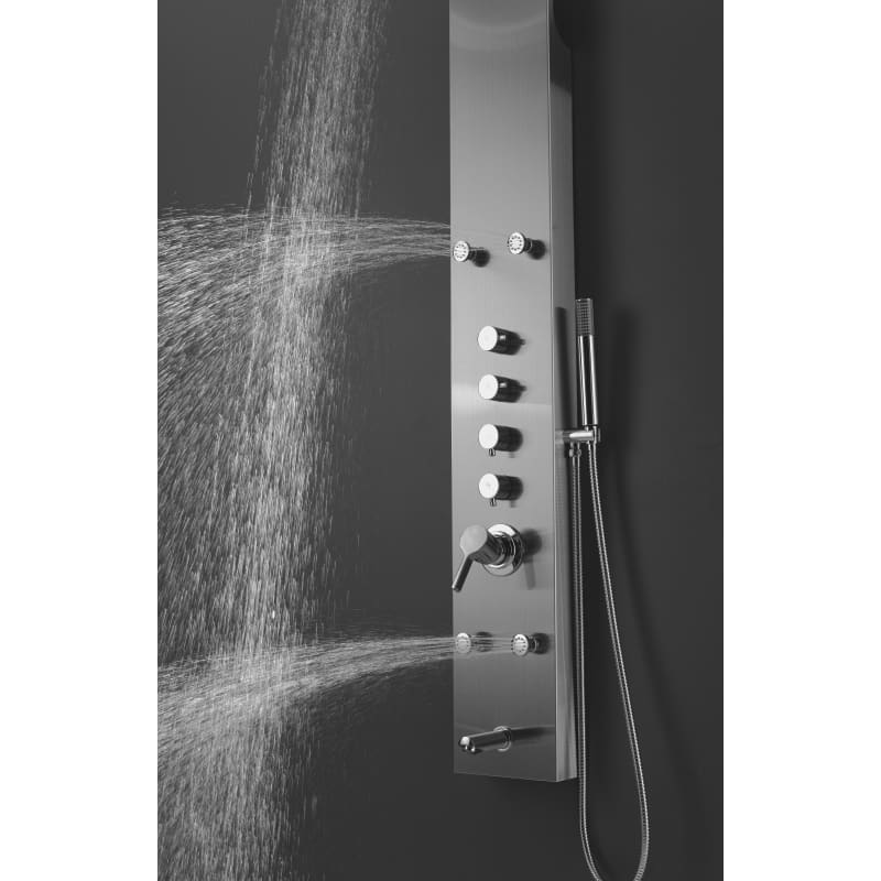 Swiss Madison SM-SP107 Chrome Voltaire Thermostatic Shower Panel with  Shower Head, Hand Shower, Bodysprays and Hose - Valve Included -  FaucetDirect.com