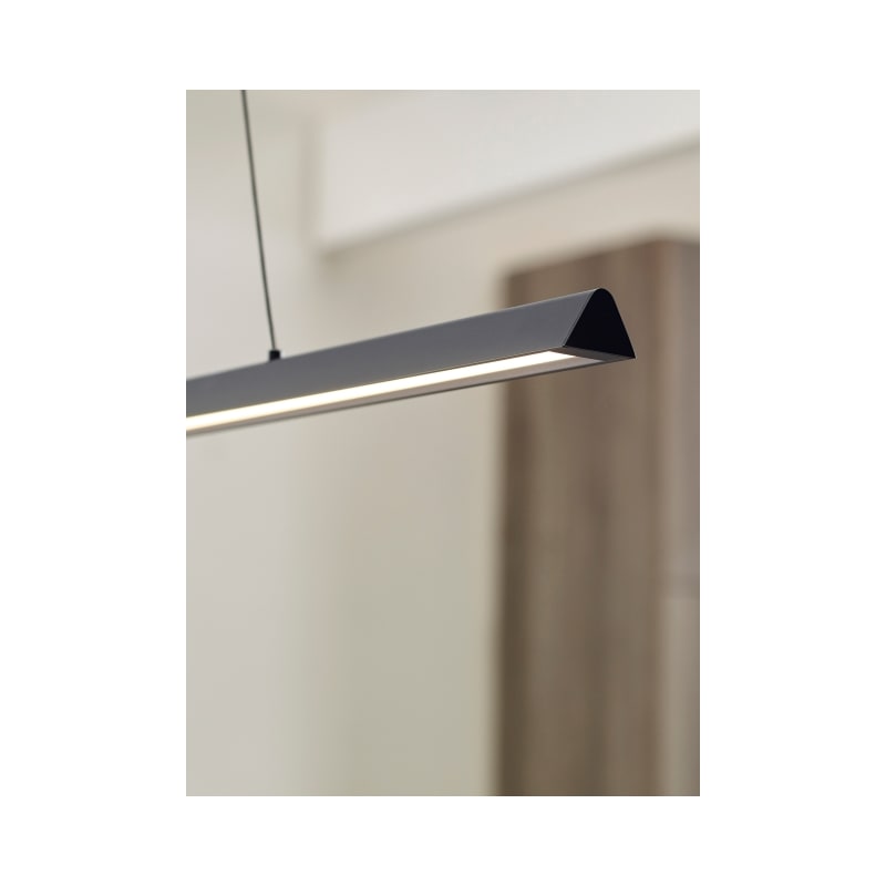 Tech Lighting 700LSDES48NB LED92730 Natural Brass Dessau 49 Wide LED Linear Chandelier with Aluminum Shade LightingDirect