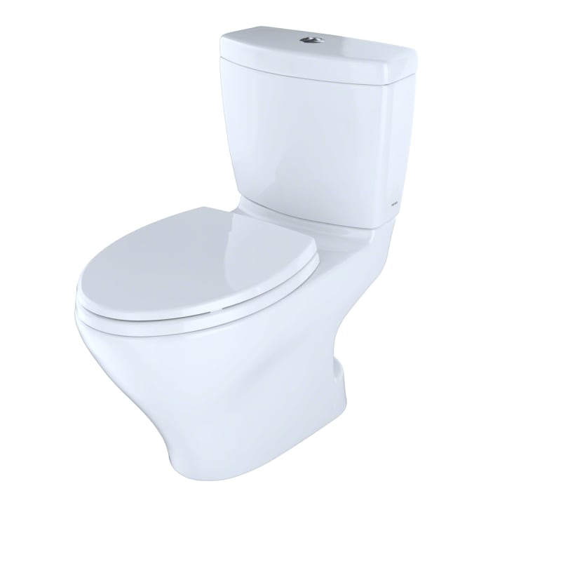 Cotton 0.9 GPF Elongated 2 Piece Toilet Toilet Finish Aquia II Dual Flush 1.6 GPF 