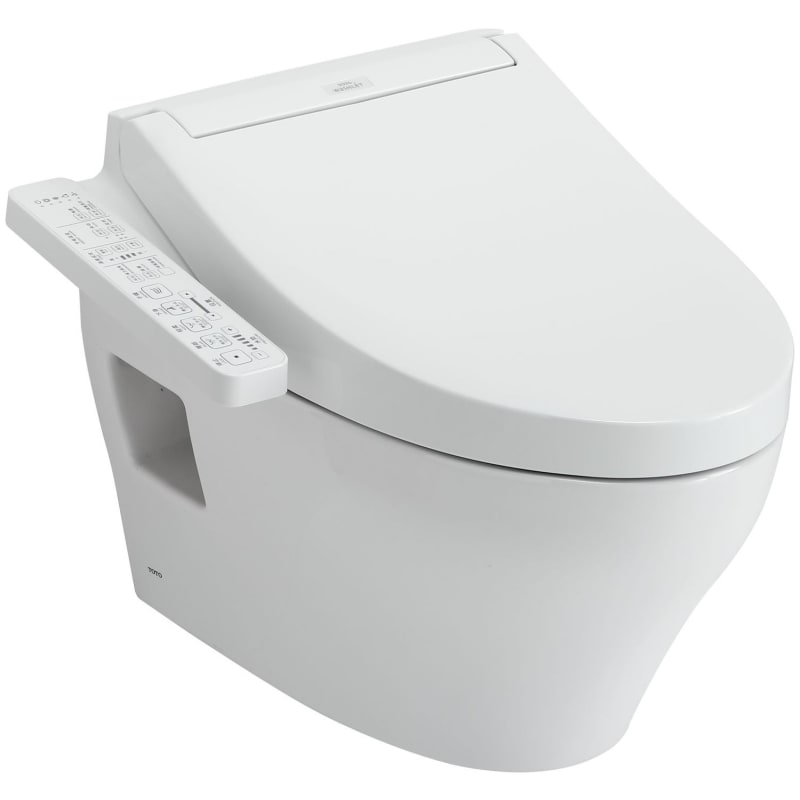 その他 ToTo TCF307 Washlet Toilet TOTO Washlet+ Matte Silver Dual Flush Elongated Standard