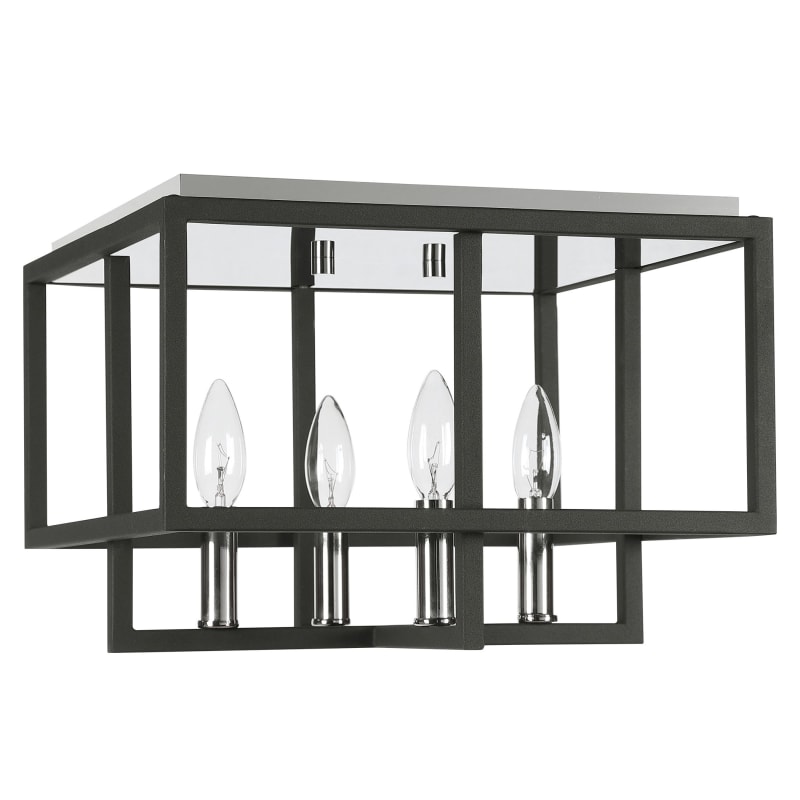 Uttermost 22281 Black / Polished Nickel Quadrangle 14
