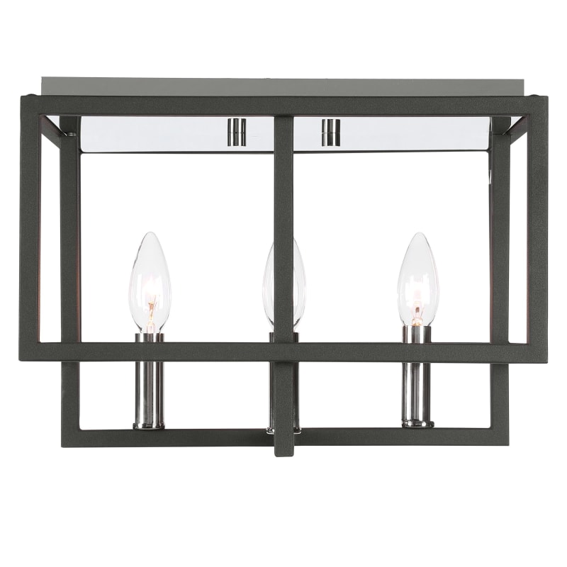 Uttermost 22281 Black / Polished Nickel Quadrangle 14