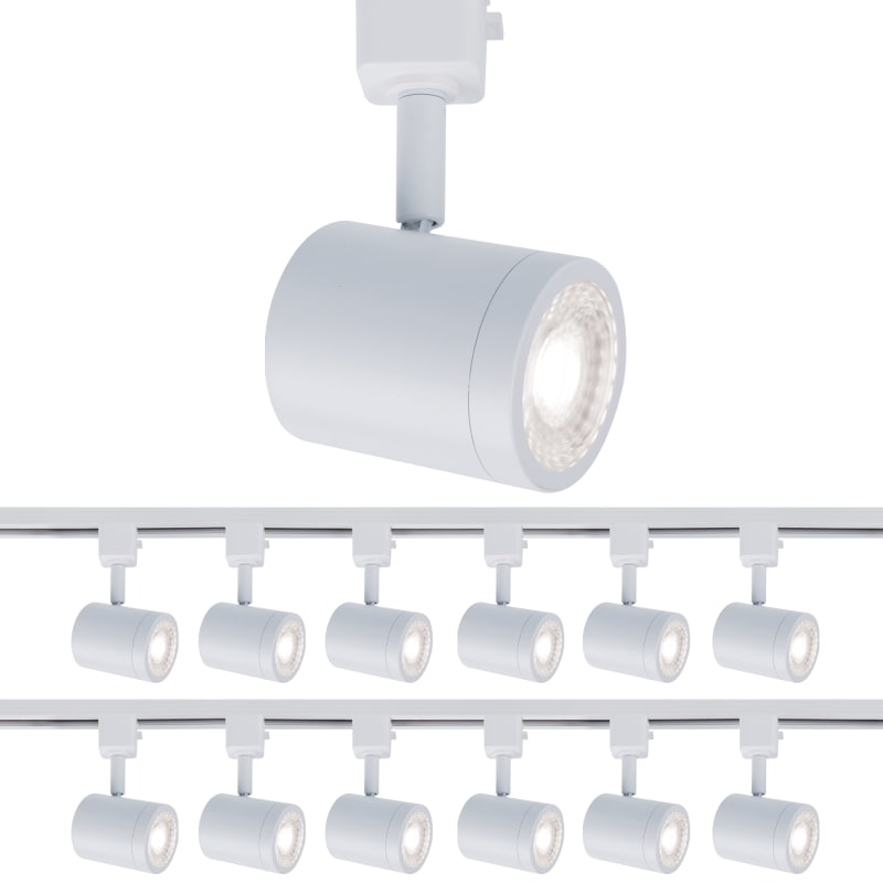 WAC Lighting H-8010-30-WT-12 White Pack of (12) Charge H-Track 6