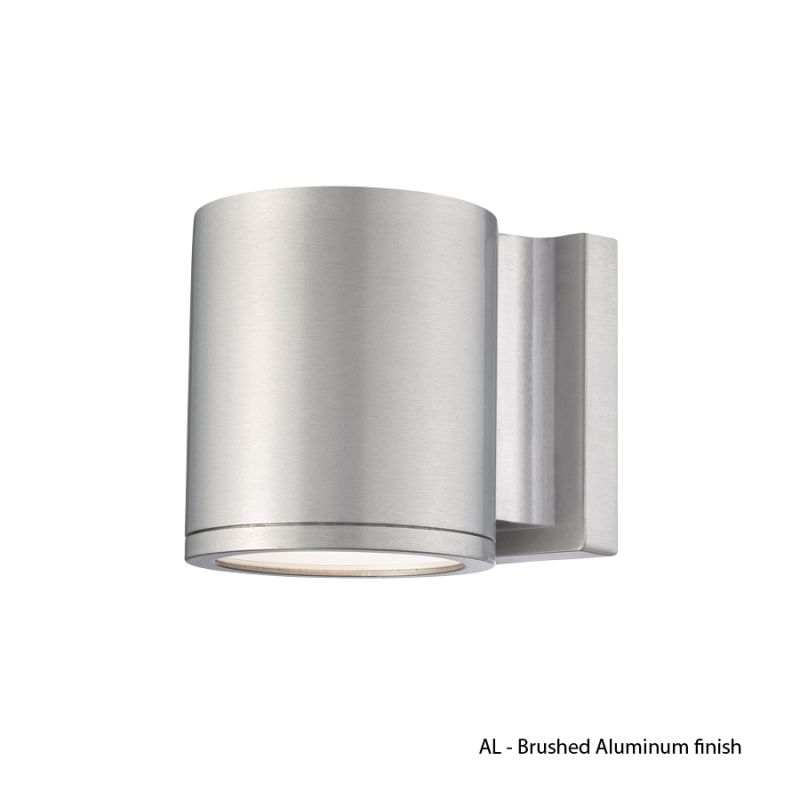 Wac Lighting Ws W2605 Al Brushed Aluminum Led Single Light Wac Lighting Ws W2605 Al Brushed Aluminum Led Single Light Outdoor Wall Sconce Lightingshowplace Com