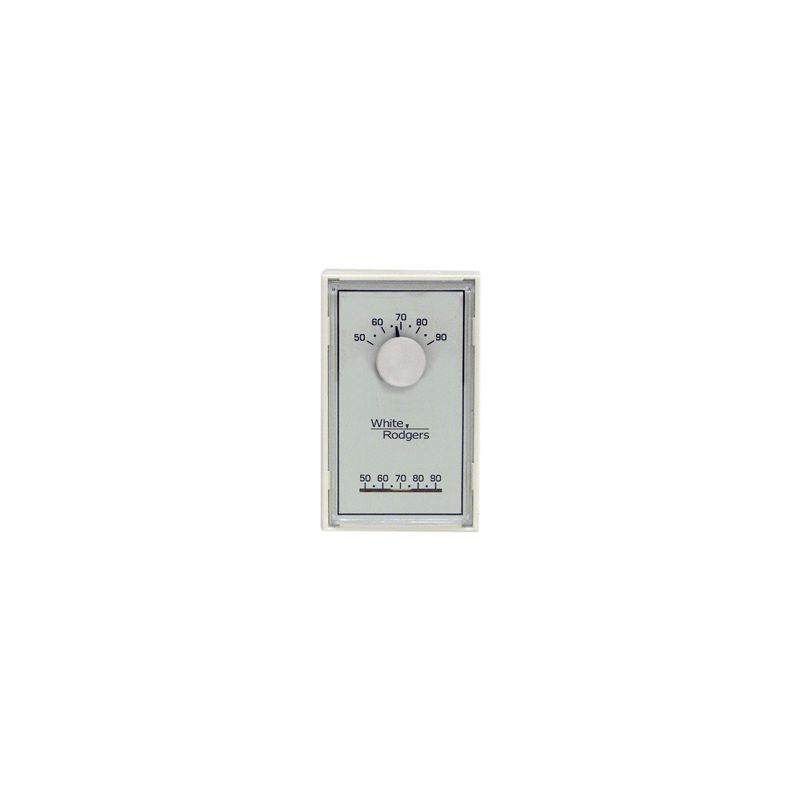 White-Rodgers 1E30N-910 Grey Vertical Heat Only Mechanical Thermostat -  VentingDirect.com